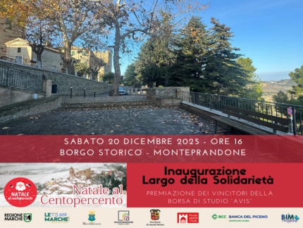Inaugurazione di Largo della Solidarietà a Monteprandone