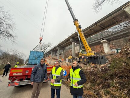 Sopralluogo al viadotto Mariani sulla SS76