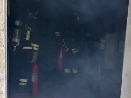 Incendio a Cupra Marittima