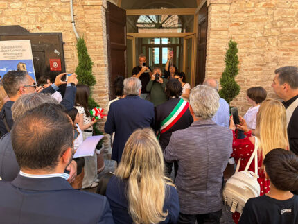 Inaugurazione Palazzo Comunale di Montelparo dopo restauro operato da Edra Costruzioni