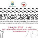Incontro a Monteprandone sul trauma psicologico vissuto dalla popolazione di Gaza