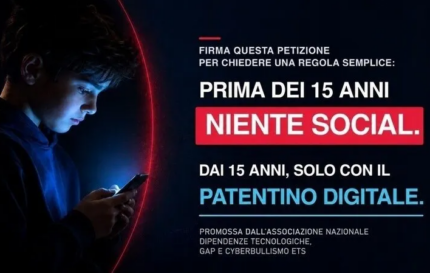Petizione per l'utilizzo dei social per i minori di 15 anni