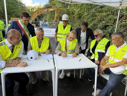 Consegna dei lavori ad Arquata del Tronto