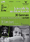 Locandina evento 30 gennaio ad Ascoli Piceno