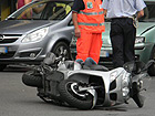 Scooter a terra, incidente